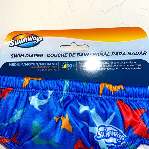 Lot of 4 Identical Swim ways Swim Diaper Size 12 Months 18-22 Pounds - Picture 4 of 11
